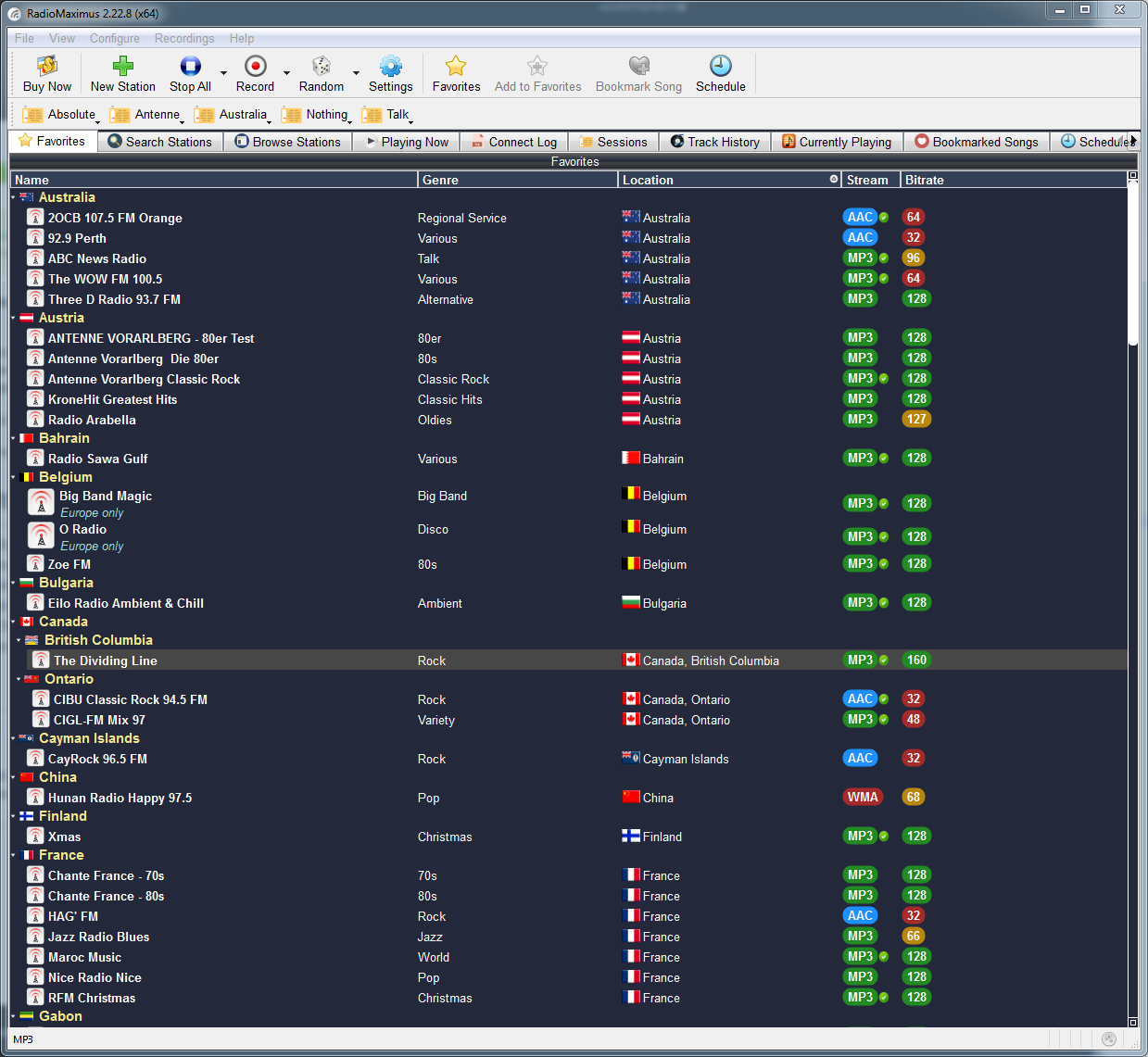 Radiomaximus Pro For Windows V2.36 Internet Online Radio Stations And Radio Recorder Software Radiomaximus Pro For Windows