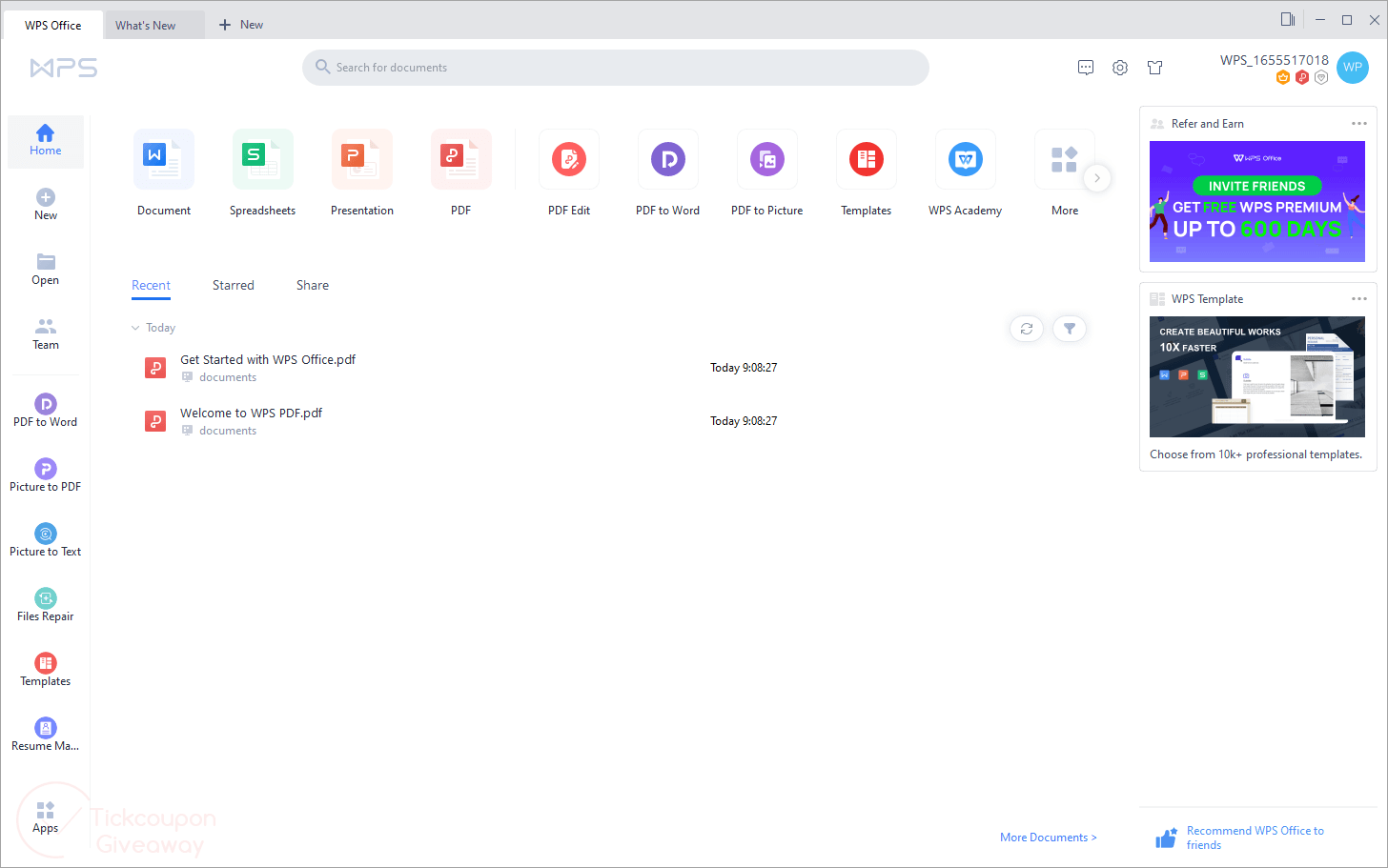 Wps Office Premium 2025 For Windows V16.9.4.613816 Best Word, Spreadsheets, Presentation, Pdf Editor Software Wps Office Premium 2025 For Windows