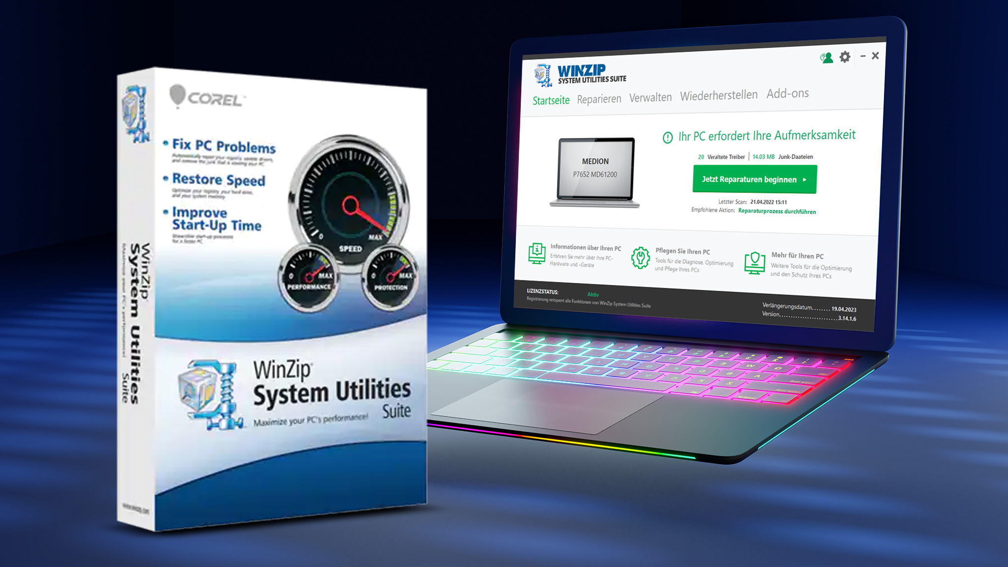 Winzip System Utilities Suite Box Cover Winzip System Utilities Suite Full Version