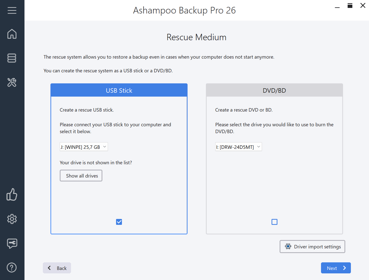 Ashampoo Backup Pro For Windows 26.0 Best Backup Software For Pc Ashampoo Backup Pro 26 Rescue