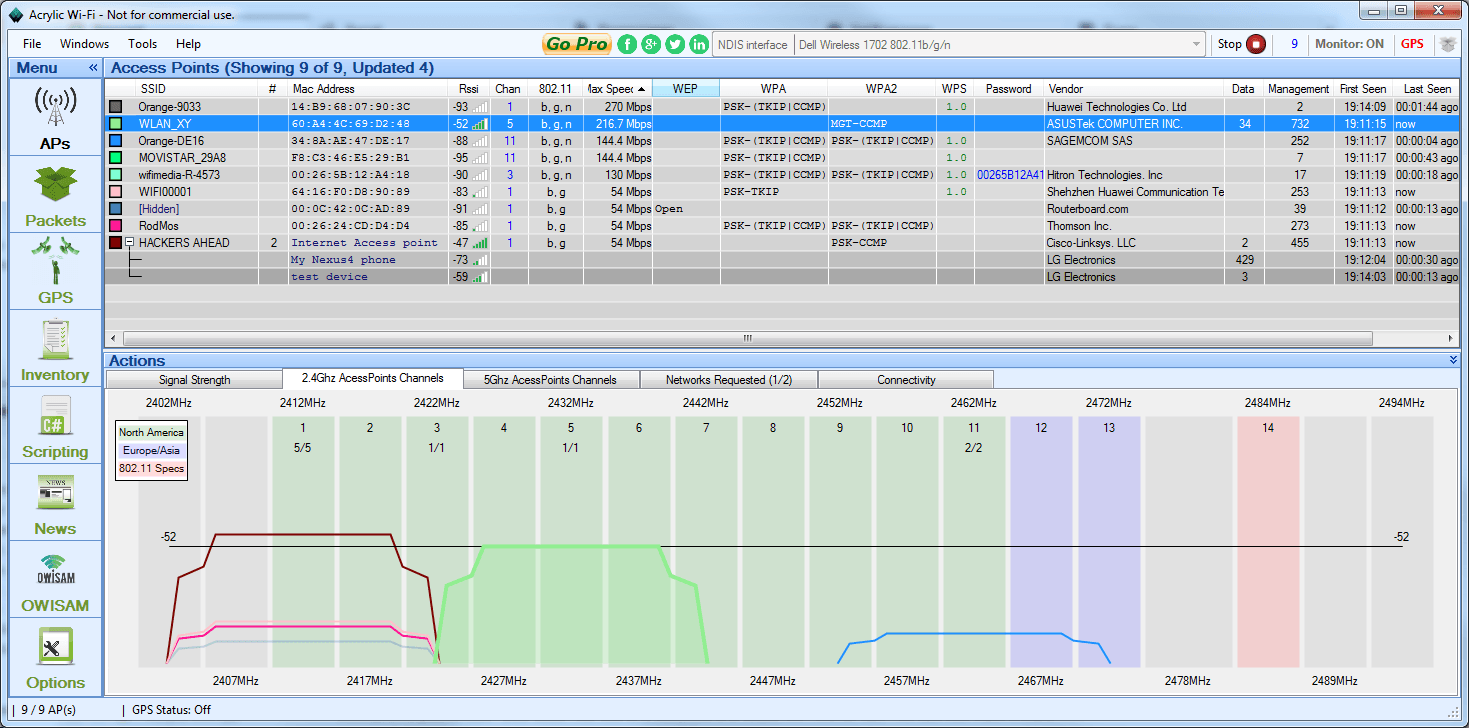 Acrylic Wifi Professional Crack V4.5.8158.18226 Advanced Wi-Fi Analyzer And Troubleshooting Tool Acrylic Wifi Professional For Windows Full Version