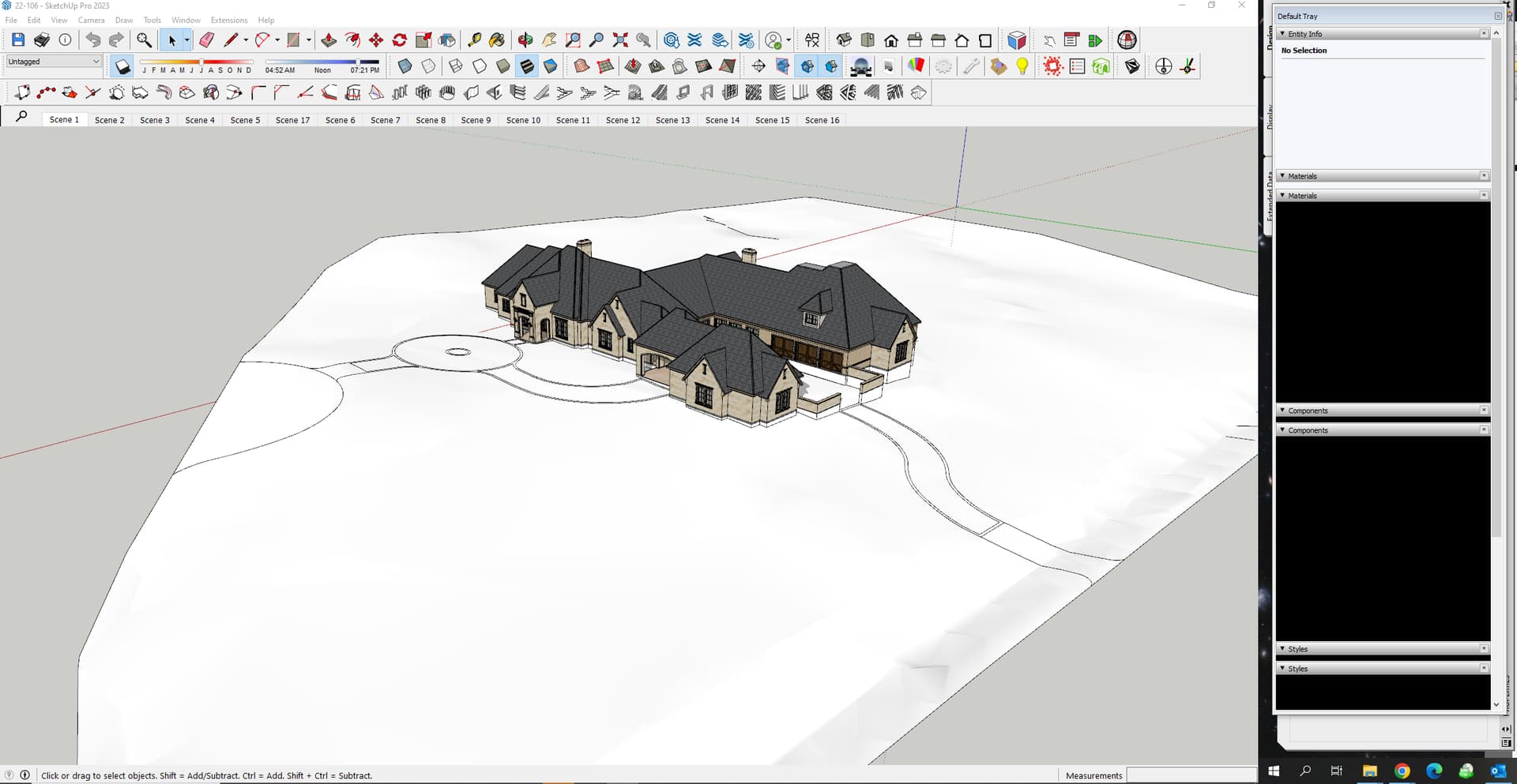 Sketchup Pro 2025 Software V25.1.634 Best 3D Modeling And 3D Drawing Software 3D House Design On Sketchup Pro 2025 Displayed On A Computer Screen.