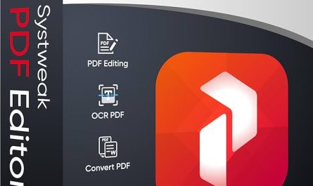 Systweak Pdf Editor Software Interface With Editing Tools And Options.