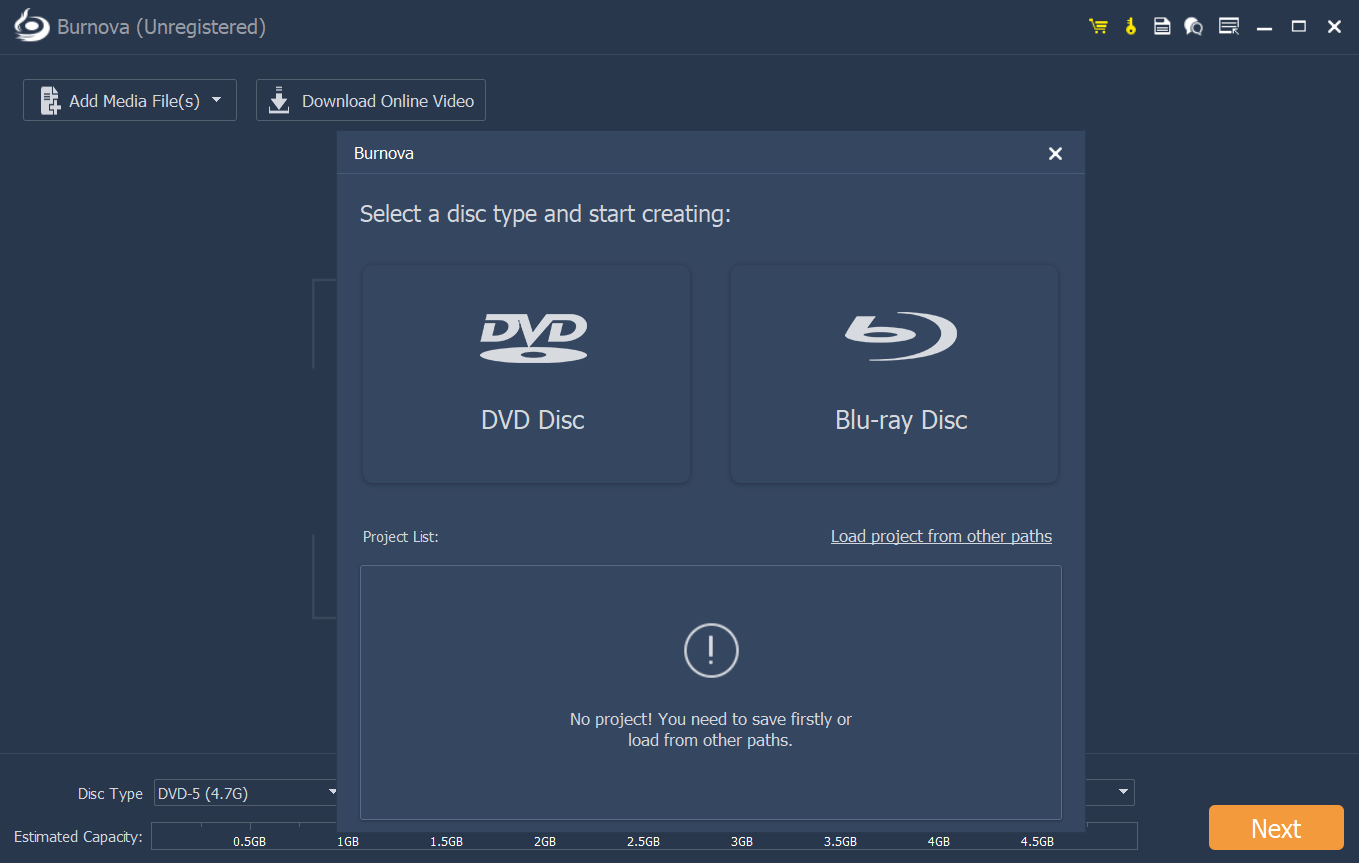Aiseesoft Burnova For Windows V1.5.32 Best Dvd Burning Software Full Version Version Aiseesoft Burnova 2025 Home Screen Full Version 2