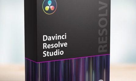 A Boxed Product Of &Quot;Davinci Resolve Studio&Quot; By Blackmagic Design. The Packaging Is Predominantly Black With A Multicolored Circle Logo At The Top And A Graphic Design Of Purple And Pink Lines At The Bottom. The Text &Quot;Davinci Resolve Studio V19.0.0.0069&Quot; And &Quot;Resolve&Quot; Are Printed On The Front.