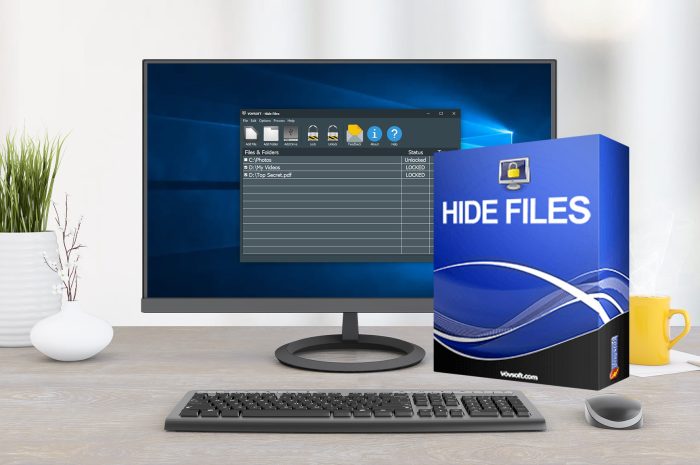 Vovsoft Hide Files For Windows V9.1 Best Files And Folder Security Provide Software