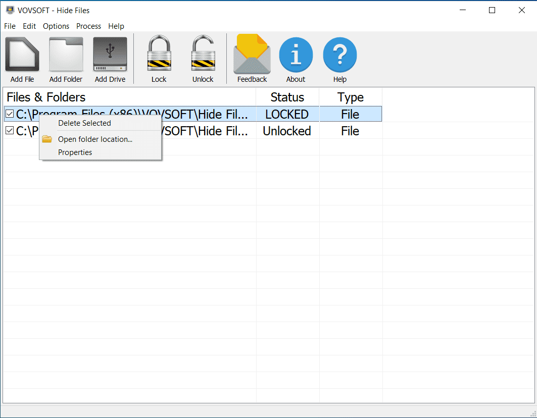 Vovsoft Hide Files For Windows V9.1 Best Files And Folder Security Provide Software Vovsoft Hide Files Free Download 1