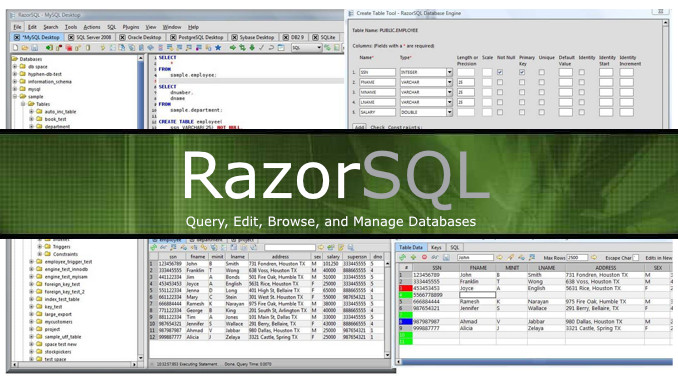 Razorsql Software For Windows V10.6.3 Sql Query Tool And Sql Editor Full Version Razorsql Software For Windows 1