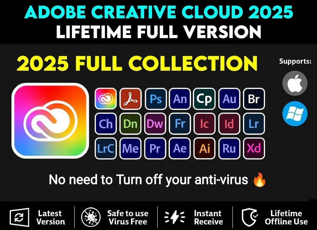 Adobe Creative Cloud Collection 2025 For Windows V30.12.2024 The Ultimate Creative Suite For Modern Professionals Adobe Creative Cloud Collection 2025 Software