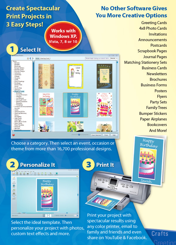 Print Artist Gold V25.0.0.15 The Fast, Easy And Fun Way To Create Spectacular Print Projects Print Artist 25 Gold Software For Windows 2