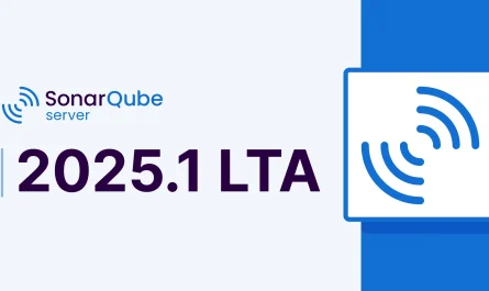 Sonarqube Server 2025.1 Lta Logo With Stylized Sound Waves On A Blue And White Background, Representing The Cutting-Edge Code Quality Tool For Enhanced Security.