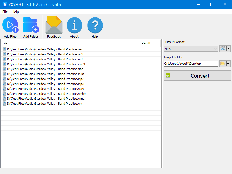 Vovsoft Batch Audio Converter 1.3 Best Batch Audio Converter For Windows Pc Vovsoft Batch Audio Converter