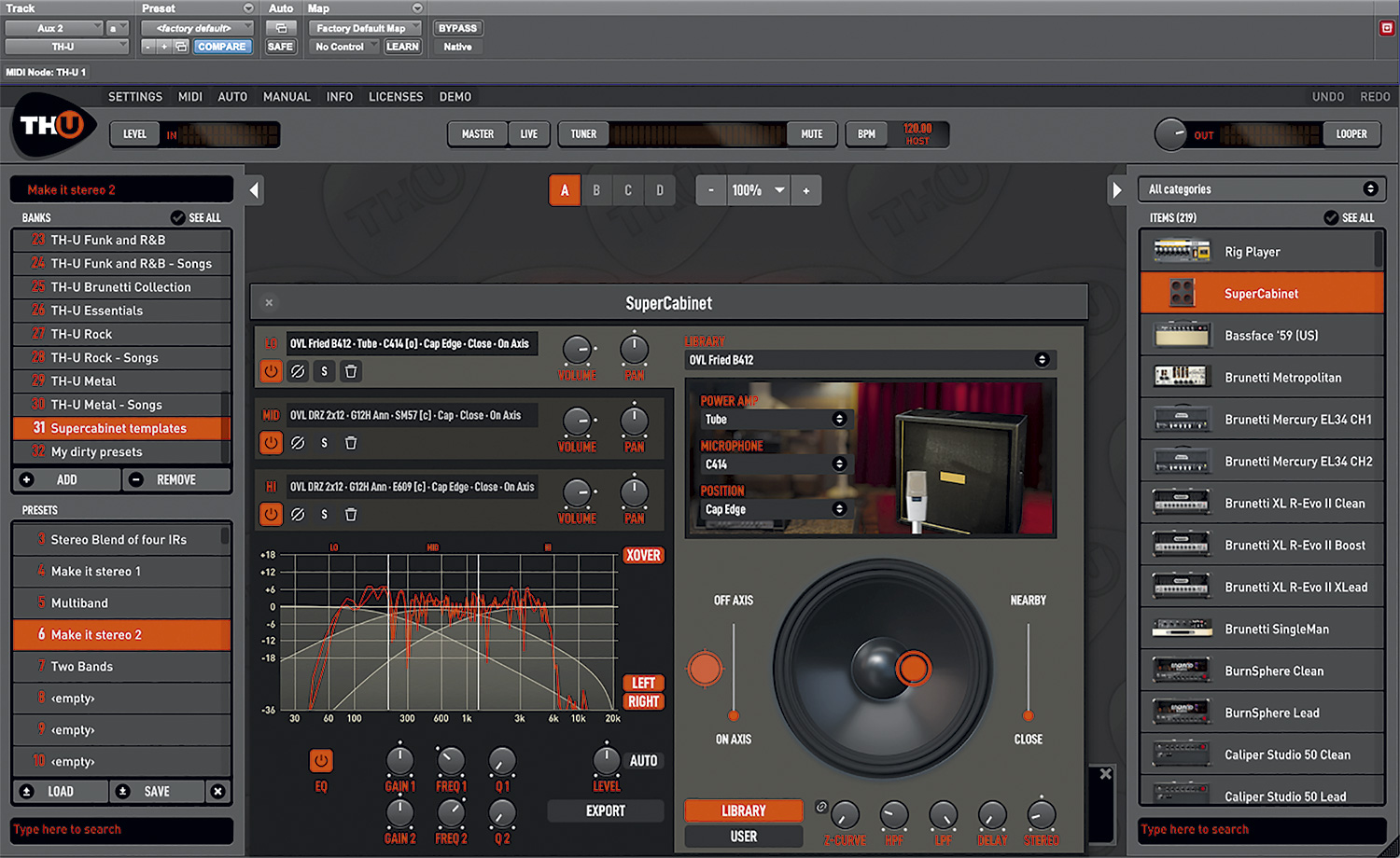 Overloud Th-U Premium 2 For Windows V2.0.1 Advanced Guitar Amp Simulator Software Overloud Th U Premium For Windows 1