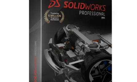 Solidworks Premium 2025 Software Box. The Cover Showcases A 3D Model Of Mechanical Parts, Including A Wheel And Chassis. Text Highlights &Quot;Trusted By 6 Million Engineers Worldwide.&Quot; Distributed By Openengineer.