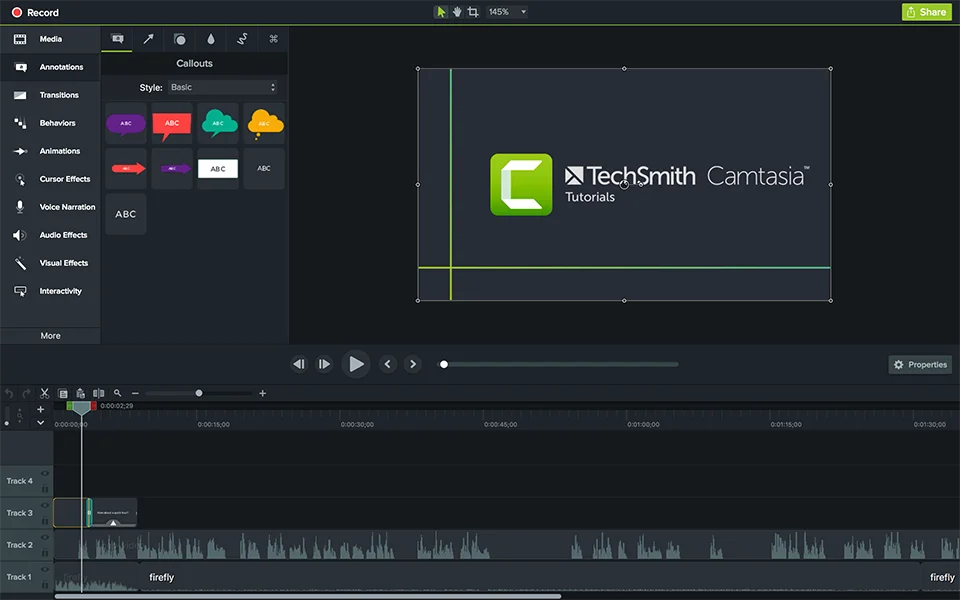 Techsmith Camtasia 2025 Video Editor Camtasia Annotations