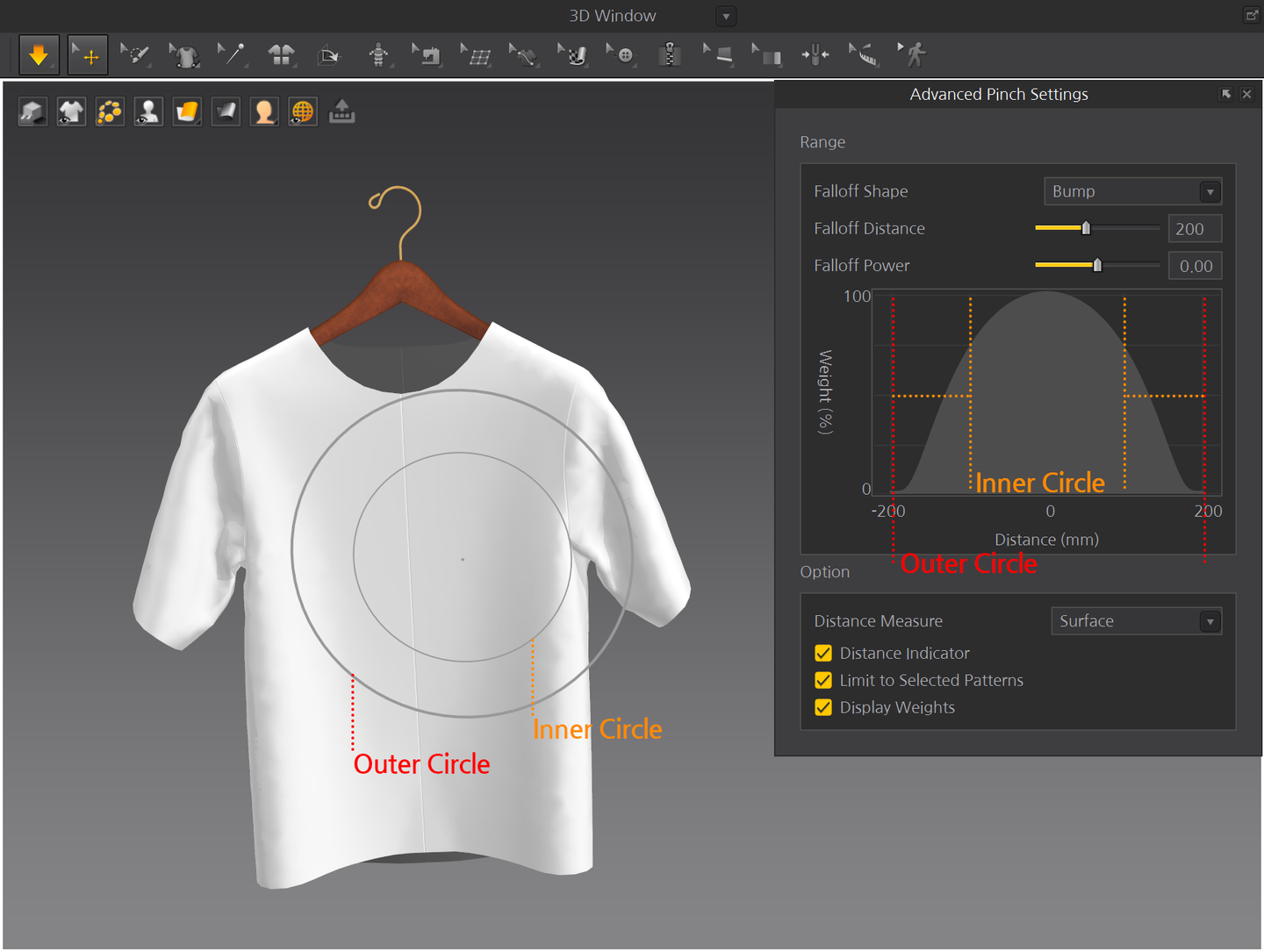 Marvelous Designer Enterprise 2024 For Windows V2.177 Best 3D Clothings Crafting Software Marvelous Designer Enterprise Visual Indicator Of Falloff Distance