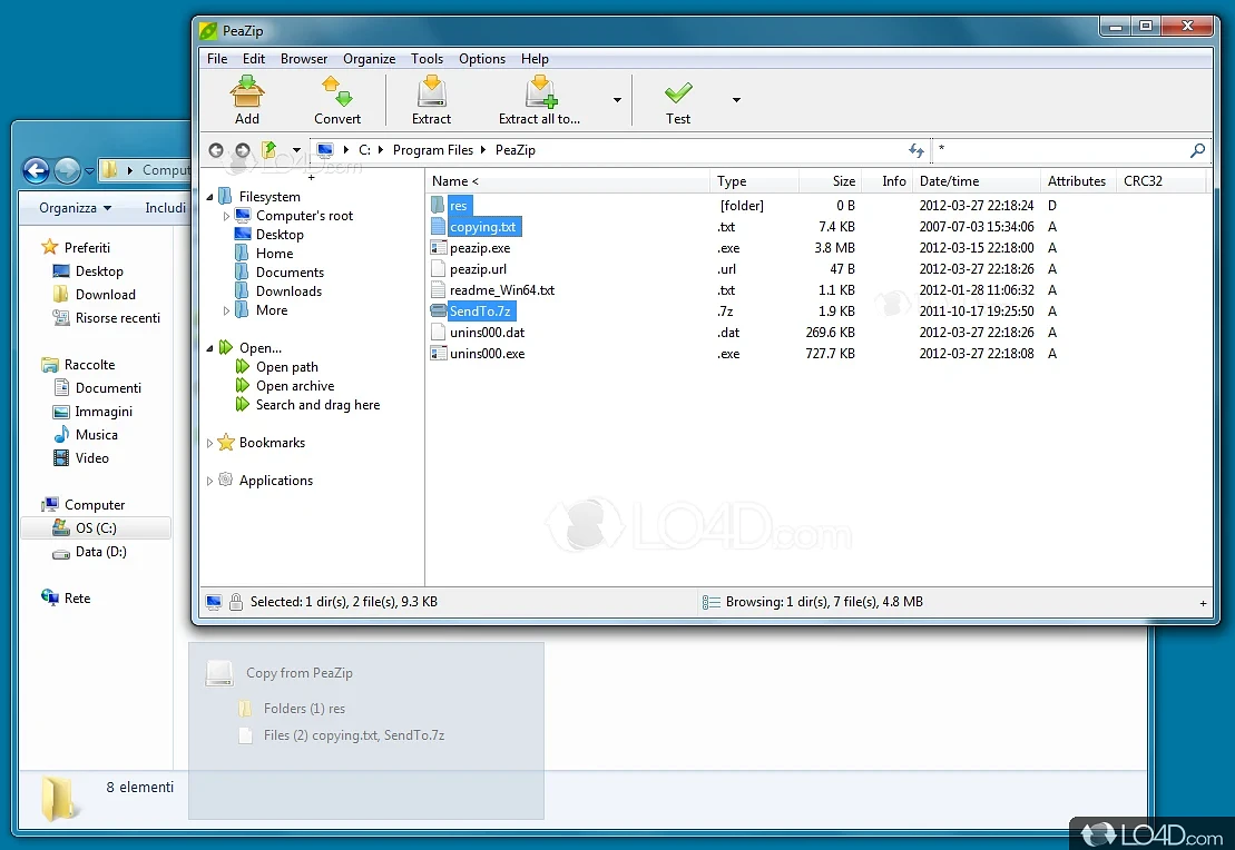 Peazip For Windows V10.4.0 Best Free File Archiver Utility, Open, Extract Rar Tar Zip Files Peazip For Windows Full Version 1