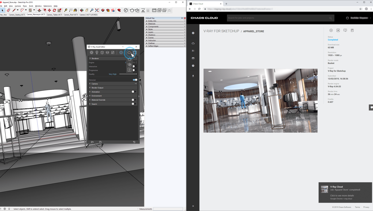 Chaos V-Ray For Sketchup Windows Edition V7.10.00 (X64) Best 3D Rendering Software Download Chaos V-Ray For Sketchup Full Version