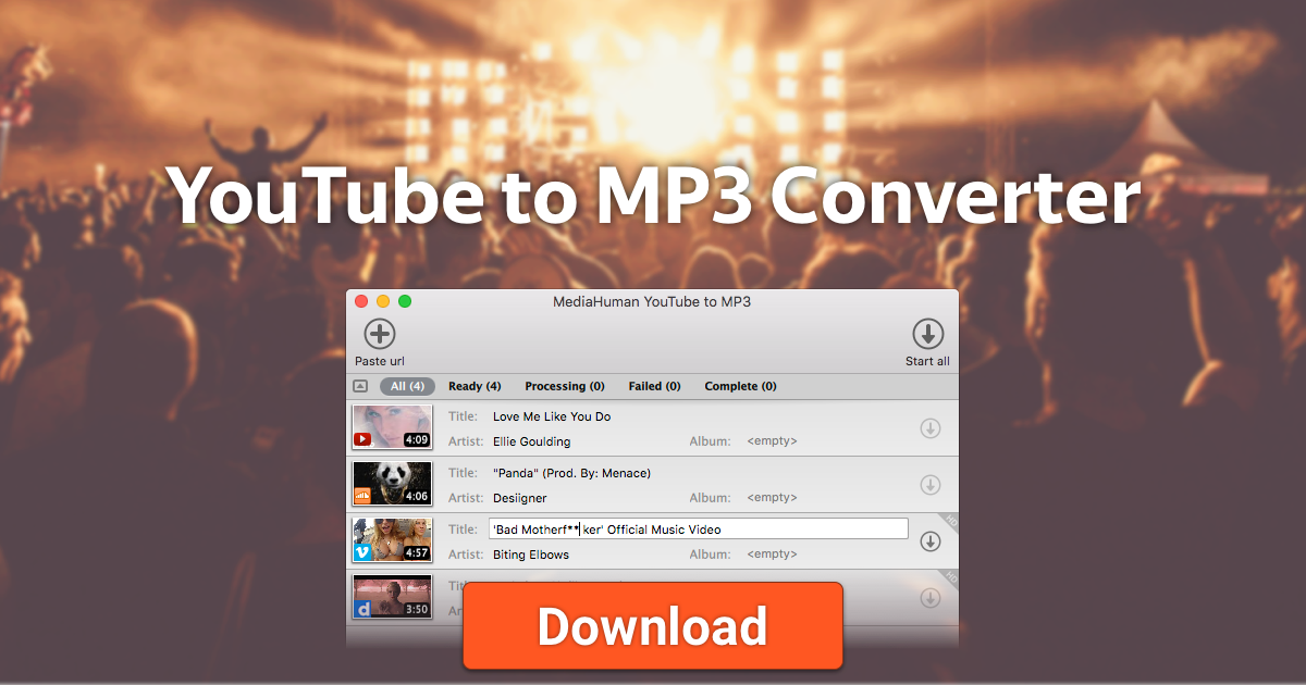Mediahuman Youtube To Mp3 Converter 3.9.9.99 Best Youtube Downloader To Mp3 Converter Mediahuman Youtube To Mp3 Converter Full Version