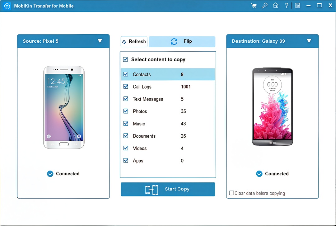 Mobikin Transfer For Mobile 4.2.19 Transfer Data From One To Another With 1 Simple Click Mobikin Transfer For Mobile For Windows Free Download