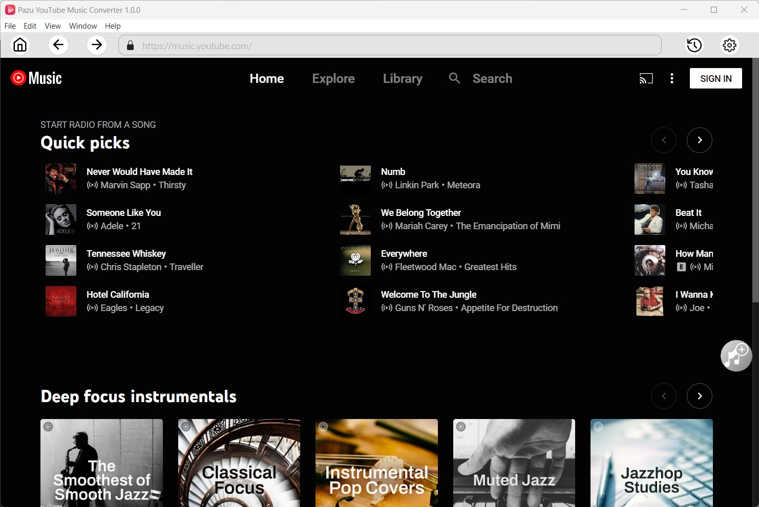 Pazu Youtube Music Converter V1.2.5 Best Youtube Music Video To Mp3 Music Converter Pazu Youtube Music Converter Software