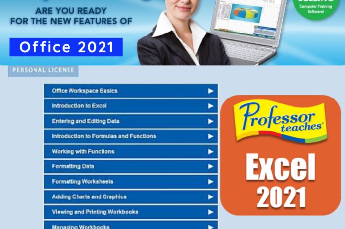 Professor Teaches Excel 2021 For Windows V1.0 Best Ms Excel Training Video Course