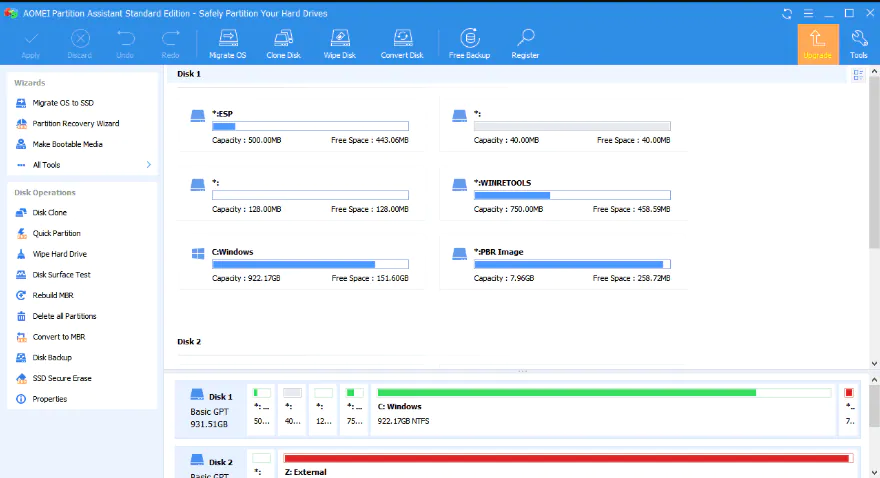 Aomei Partition Assistant For Windows V10.8.0 Best All In One Free Hdd/Ssd Partition Manager Software Aomei Partition Assistant Full Version Download