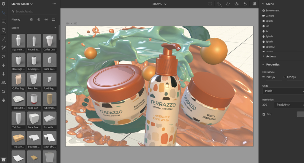 Adobe Dimension 2025 For Windows V4.1.1 Best Photorealistic 3D Images For Product And Package Design Adobe Dimension With Serial Keys Full Version
