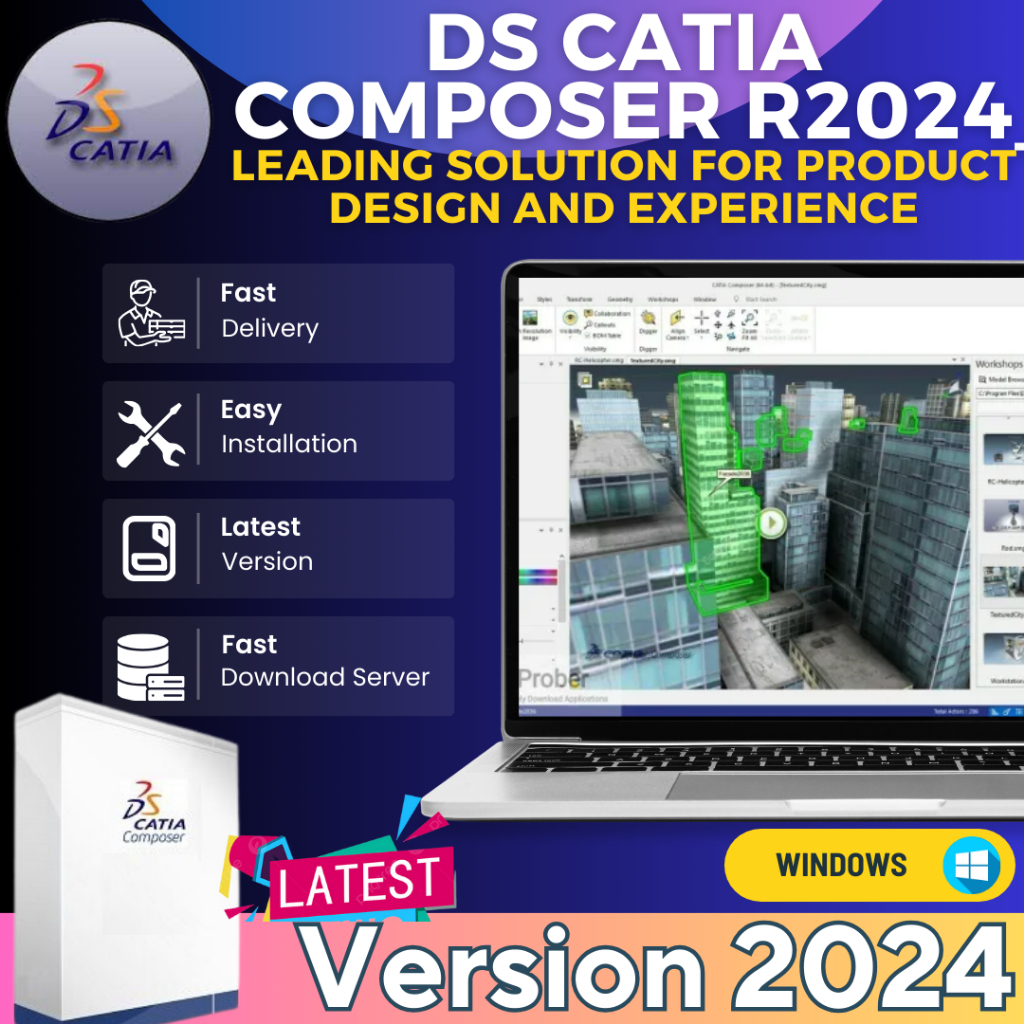Ds Catia Composer R2024 Best Interactive 3D Documentation, Technical Illustrations, And Product Documentation Software Ds Catia Composer R2024 Full Version