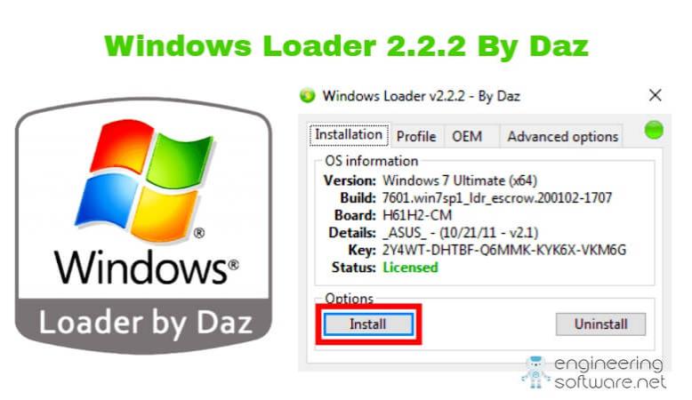 Windows 7 Loader For Windows V3.1.1 By Daz All Windows And Ms Office 2007 Activator Software Windows 7 Loader For Windows Free Download Full Version Free Download