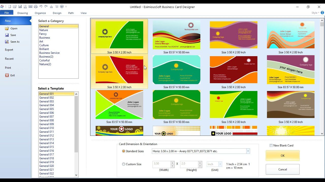 Eximioussoft Business Card Designer For Windows V5.11 Best Business Card Maker Software Eximioussoft Business Card Designer Pro Full Version