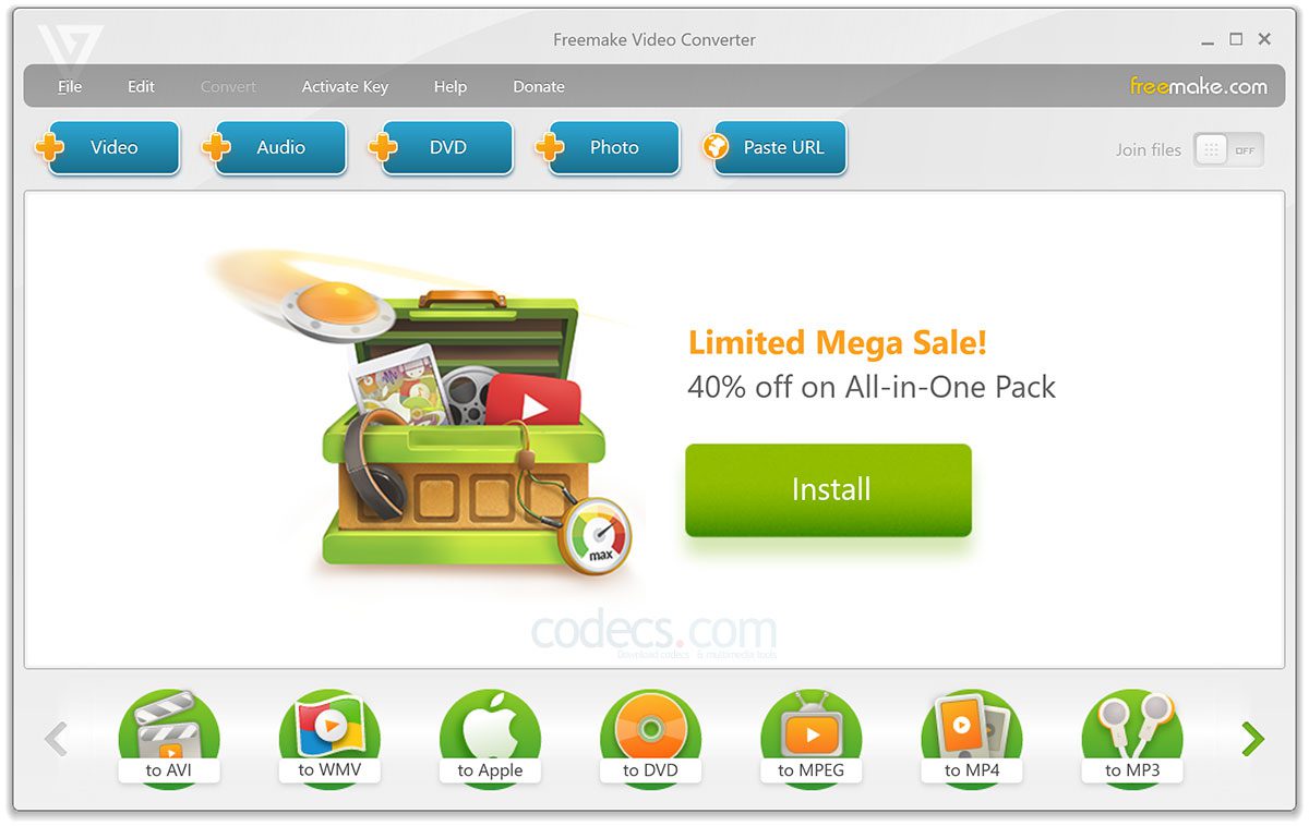 Freemake Video Converter Gold 4 For Windows V4.1.13.203 Best Free Hd Video Converter Software Freemake Video Converter Gold With Serial Keys
