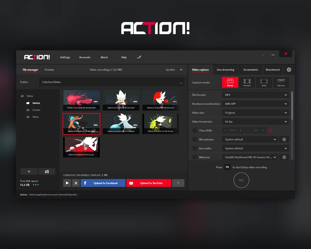 Mirillis Action! For Windows V4.39.0 Best Gameplay Recording And Screen Recorder Software Mirillis Action Full Version For Windows Free Download 11