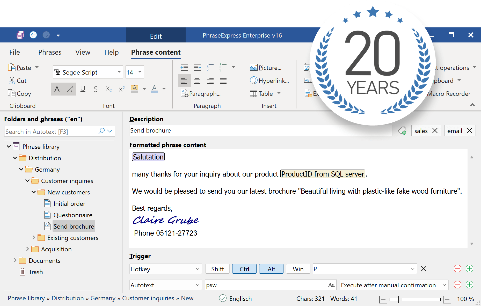 Phraseexpress For Windows V17.0.112 Text Expander And Autotext Software Phraseexpress For Windows Free Download