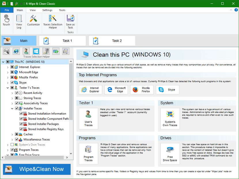 R-Wipe &Amp; Clean For Windows V20.0.2497 Best Disk Cleaning And Internet Privacy Software R-Wipe &Amp; Clean For Windows Free Download