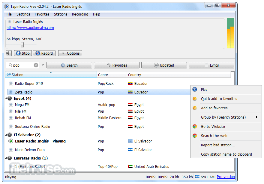 Tapinradio Pro For Windows V2.16.003 Best Online Radio Stations Software Tapinradio Pro Crack