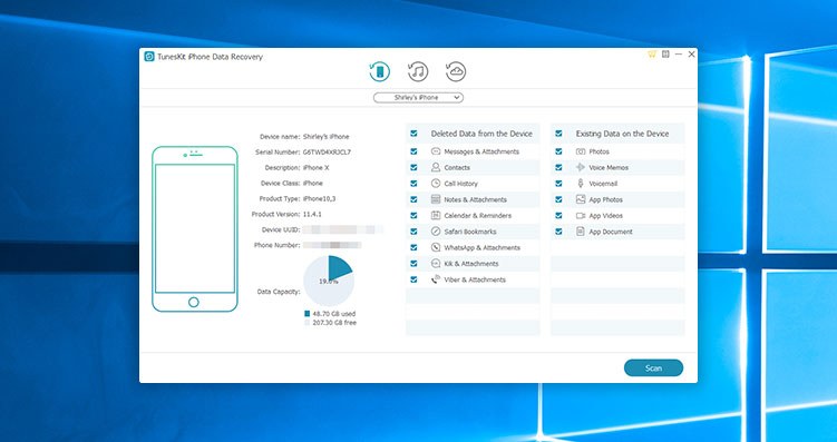 Tuneskit Iphone Data Recovery For Windows V2.6.0.39 Best Ios Data Recovery Software Tuneskit Iphone Data Recovery For Windows Free Download 11
