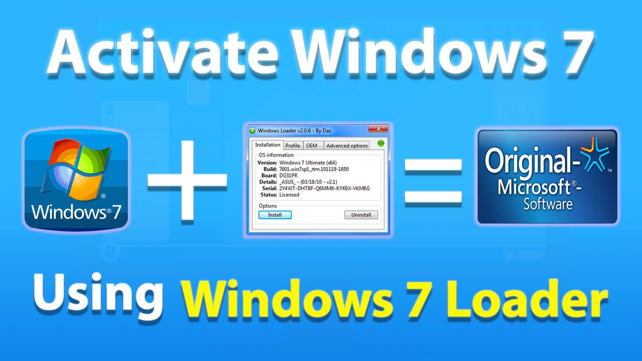 Windows 7 Loader For Windows V3.1.1 By Daz All Windows And Ms Office 2007 Activator Software Download Windows 7 Loader For Windows Free Download