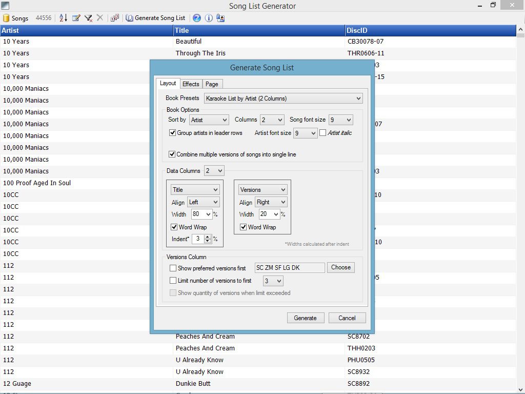 Karaoke Song List Creator Software Karaoke Song List Creator Software