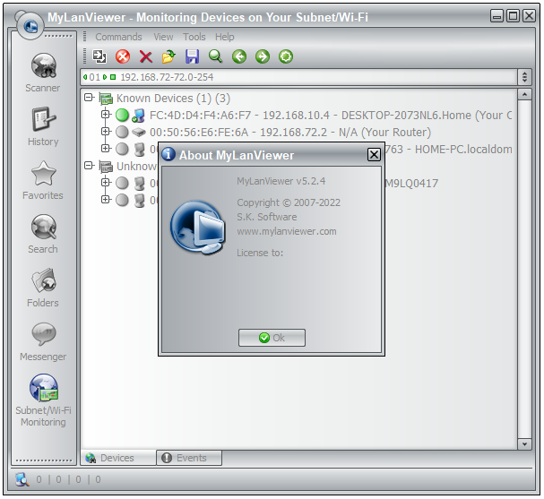 Mylanviewer Network/Ip Scanner Software For Windows Free Download Mylanviewer Subnet Monitor Option